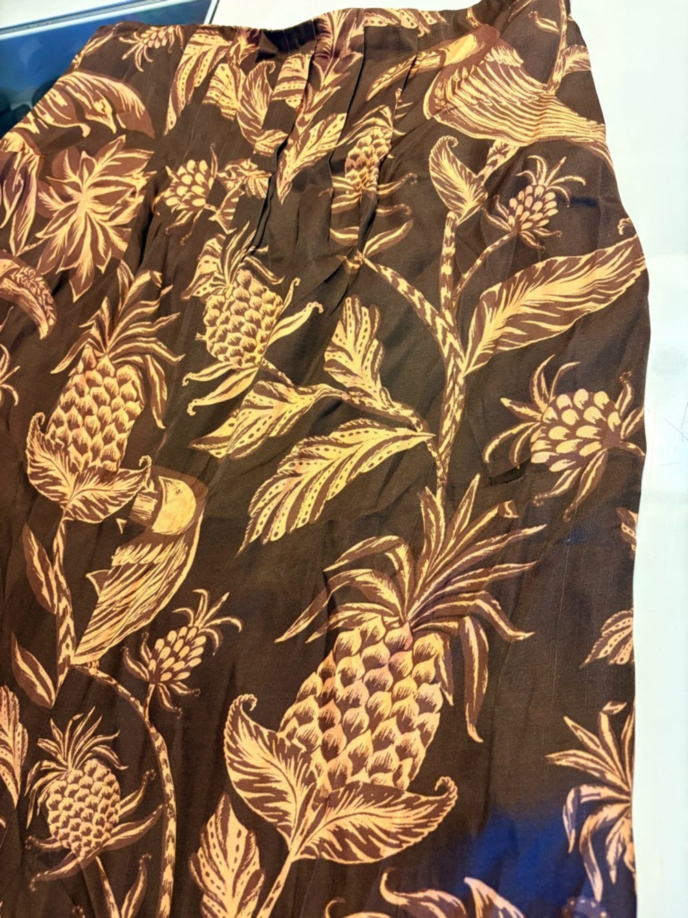 FARM Rio Brown Botanical-Print Wide Leg Pants - Picture 7 of 15